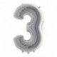 PALLONCINI MYLAR N°3 102CM ARGENTO 40"