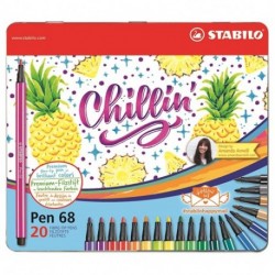 Z/PENNARELLI STABILO PEN68 20PZ SC.METAL