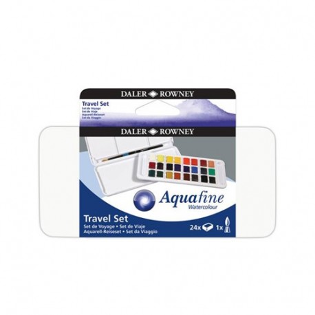 AQUAFINE ACQUERELLO SET 24 GODET+PENN.