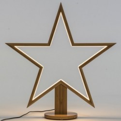 STELLA CON BASE 55CM LEGNO NATURALE