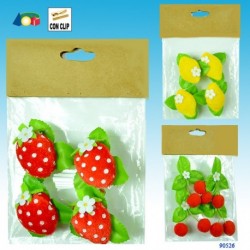 BUSTA 4 CLIP DEC. FRUTTA - 90526