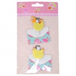 CLIP C/GALLINA SET 2PZ - 40850