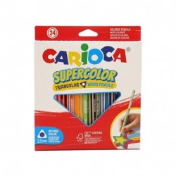 PASTELLI CARIOCA SUPERCOLOR TRIANG.12PZ