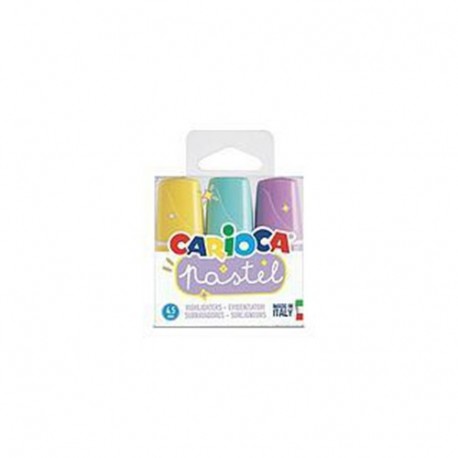 EVIDENZIATORE CARIOCA PASTEL MINI 3PZ.