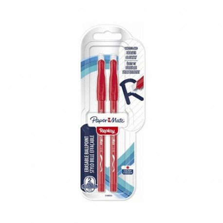 PENNE PAPERMATE REPLAY ROSSA BLISTER 2PZ