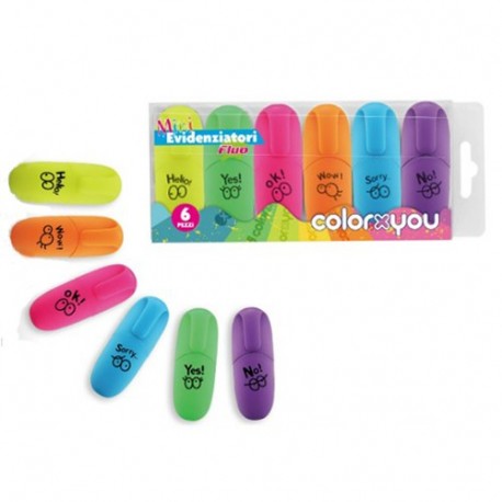 MINI EVIDENZIATORI COLOR X YOU CONF.6PZ.