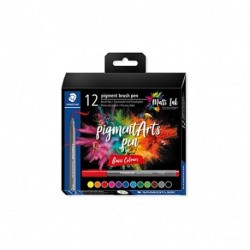 PENNE STAEDTLER PIGMENT BRUSH 12PZ COLOR