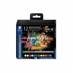 PENNE STAEDTLER PIGMENT BRUSH 12PZ NATUR