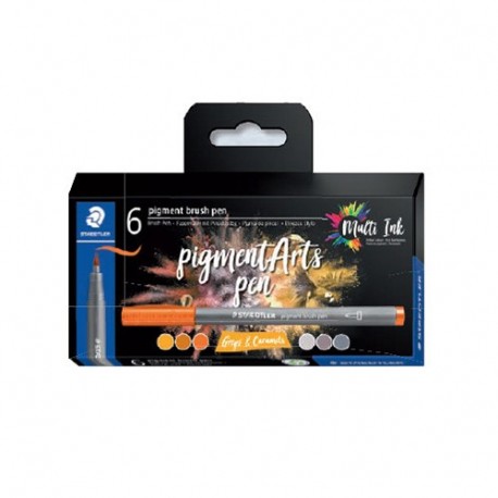 PENNE STAEDTLER PIGMENT BRUSH 6PZ GREYS