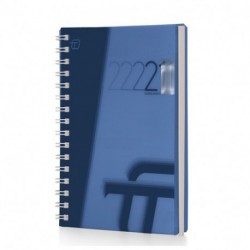 AGENDA 24 GIORN.15X21 SPIRALATA BLU