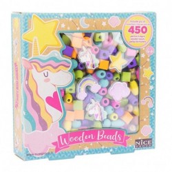 WOODEN BEAD MINI BOX UNICORNO - 87035