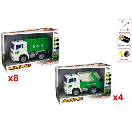 CAMION ECOLOGICI ASS. L/S 20CM SCAT.  -