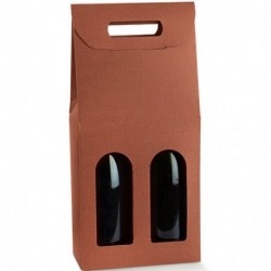 SC. 2 BOTTIGLIE 180X90X385MM SETA CORTEN