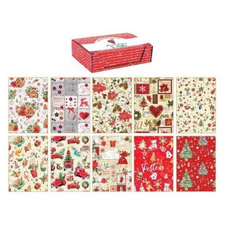 SC. CARTA REGALO PIEGATA NATALE 100F.