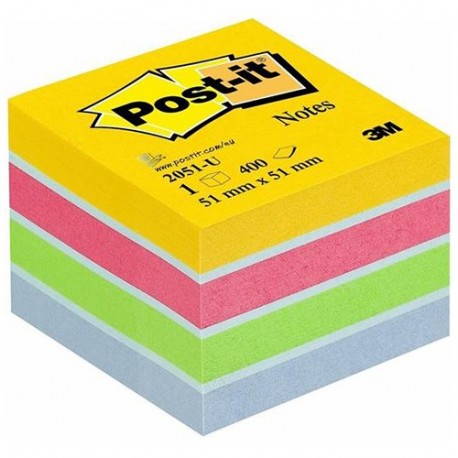 CUBO POST-IT3M 2051-U COL.4 VIVACI 51X51