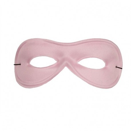 MASCHERA PIERROT ROSA IN SETA -