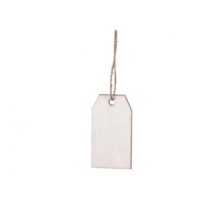 CARTELLINI TAG 4X2,CM LEGNO 24PZ -