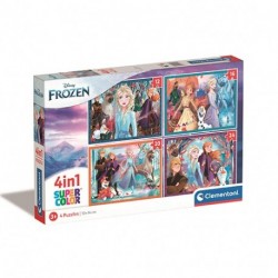 CLEM PUZZLE 4IN1 FROZEN  - 21518