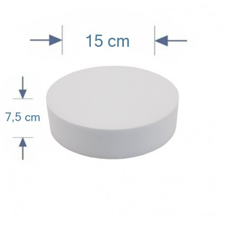 BASE TONDA POLISTIROLO PER TORTE D15 X H