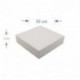 BASE QUADRATA POLISTIROLO PER TORTE D30