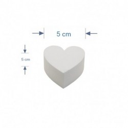 BASE CUORE POLISTIROLO PER TORTE D5 X H5