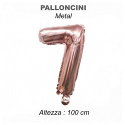 PALLONCINO MYLAR 100CM-ROSA GOLD. NUM.7