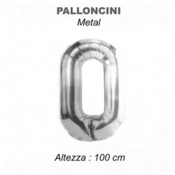 100CM PALLONCINO MYLAR ARG NUM. 0  -