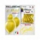 PALLONCINI GIALLO METAL 10" (CONF10PZ)