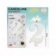 CANDELE GLITTERATE BIANCO 8CM N.2  -