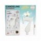 CANDELE GLITTERATE BIANCO 8CM N.7  -