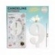 CANDELE GLITTERATE BIANCO 8CM N.9  -