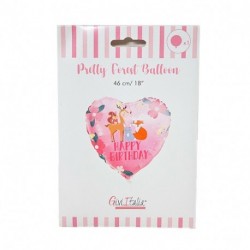 PALLONE MYLAR CUORE PRETTY FOREST CM45