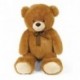 PELUCHE ORSO MARRONE FIOCCO 80CM - 25233