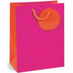 BORSA IN CARTA 17,8X23X9,8CM BICOLORE -