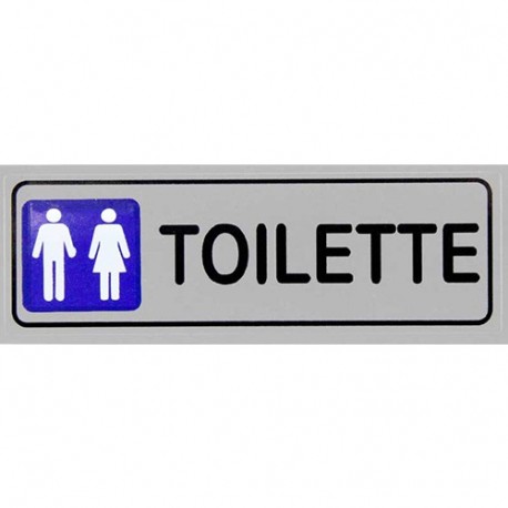 CARTELLO TOILETTE 15X5CM - J-3767