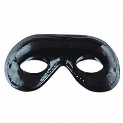 MASCHERA FARFALLA PLASTICA NERO - 01502