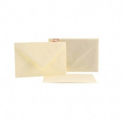 BIGLIETTI/BUSTE 100/100 9X14 AVORIO