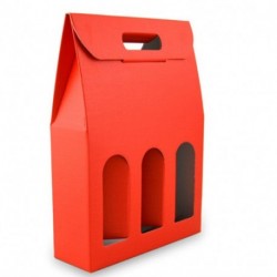 SC. 3 BOTTIGLIE 270X90X385MM SETA ROSSO