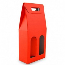 SC. 2 BOTTIGLIE 180X90X385 SETA ROSSO