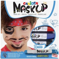 MASKUP CARIOCA CARNIVAL 3PZ - 43050