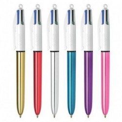 PENNA BIC 4 COLORI SHINE FUSTO COL.ASS