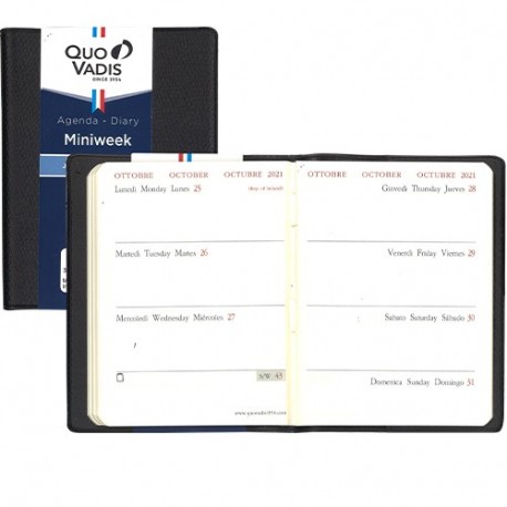 QUOVADIS AGENDA 25  MINIWEEK 7X10