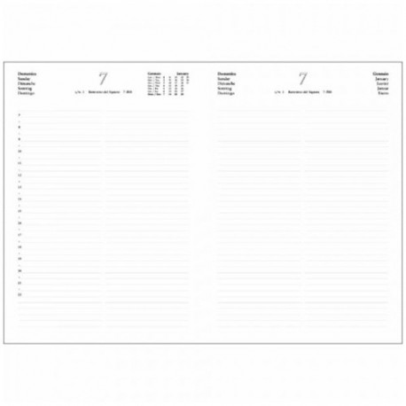 AGENDA 24 GIORN. 21X30 BALCRON NERO -