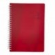 AGENDA 24 SETT. 15X21 SPIRALATA  ROSSA