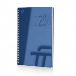 AGENDA 25 SETT. 15X21 SPIRALATA BLU