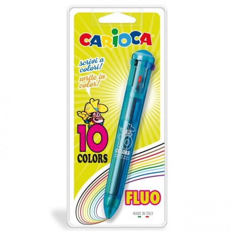 PENNA CARIOCA 10 COLORI FLUO - 41500