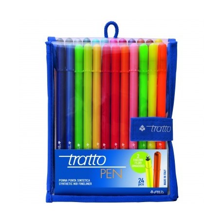 PENNARELLI TRATTO PEN 24PZ. IN BUSTA ASS