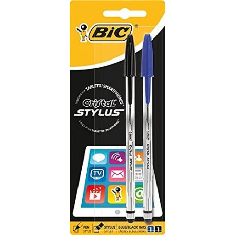 PENNE STYLUS CRISTAL BIC BLISTER 2PZ