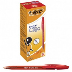 PENNA BIC CRISTAL CLIC ROSSA P/MEDIA