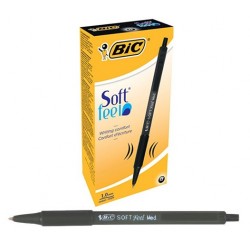 PENNA BIC SOFT FEEL CLIC GRIP NERA 1,0MM